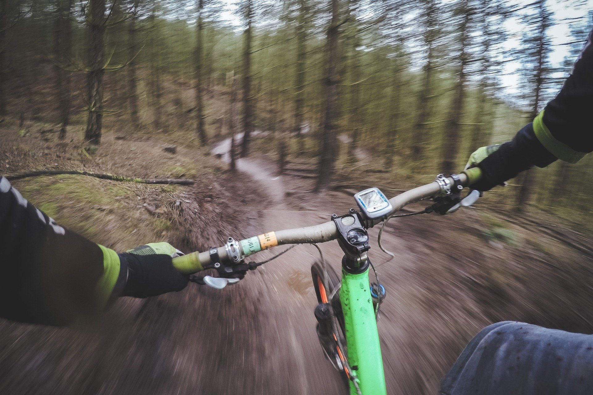 Bremsen auf einem Fahrrad