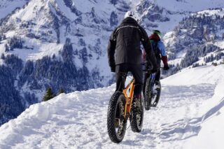 Trettechnik auf einem Fahrrad